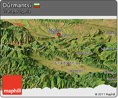 Satellite Panoramic Map of Dŭrmantsi
