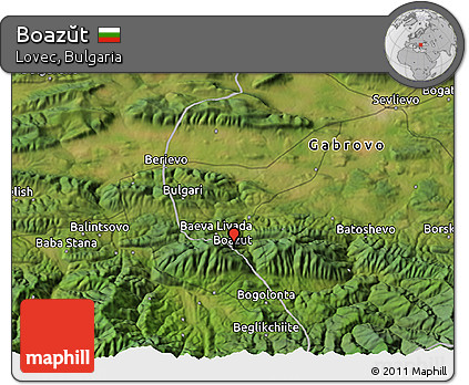 Satellite 3D Map of Boazŭt