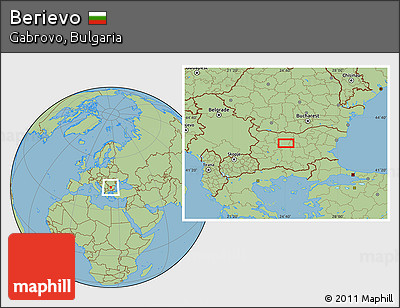 Savanna Style Location Map of Berievo
