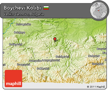 Physical 3D Map of Boychevi Kolibi
