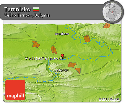 Physical 3D Map of Temnisko