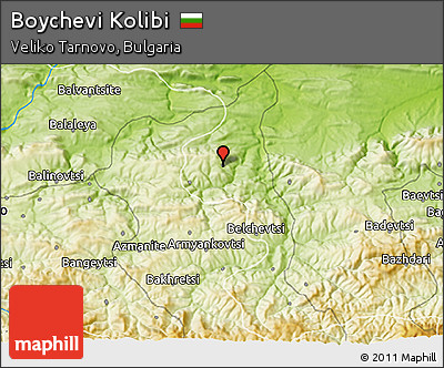 Physical 3D Map of Boychevi Kolibi
