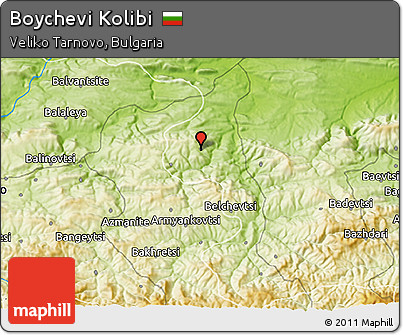Physical 3D Map of Boychevi Kolibi