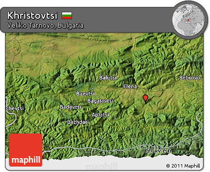 Satellite 3D Map of Khristovtsi