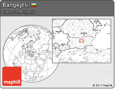 Blank Location Map of Bangeytsi