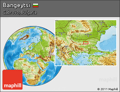 Physical Location Map of Bangeytsi