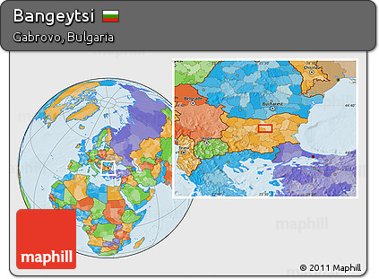 Political Location Map of Bangeytsi