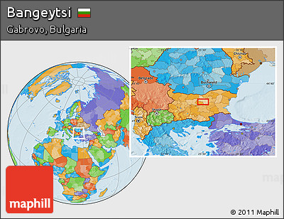 Political Location Map of Bangeytsi