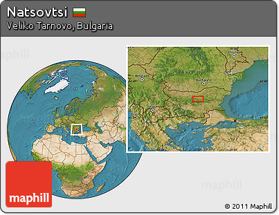 Satellite Location Map of Natsovtsi