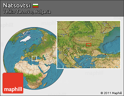 Satellite Location Map of Natsovtsi