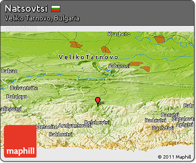 Physical Panoramic Map of Natsovtsi