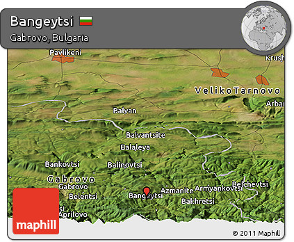 Satellite Panoramic Map of Bangeytsi