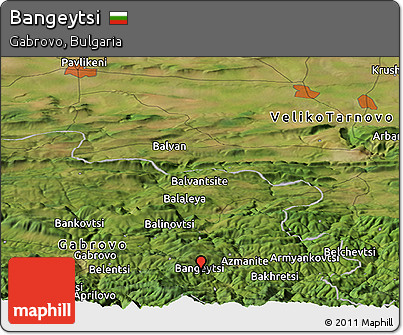 Satellite Panoramic Map of Bangeytsi