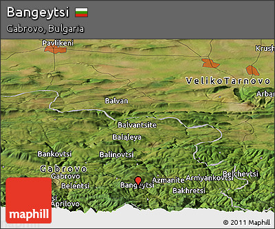 Satellite Panoramic Map of Bangeytsi