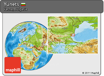 Physical Location Map of Yunets