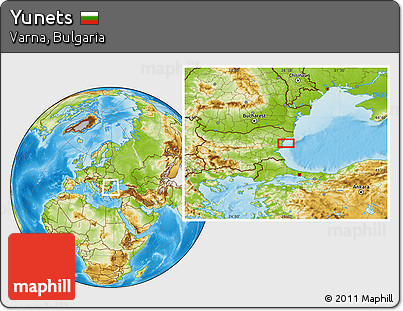 Physical Location Map of Yunets