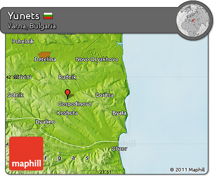Physical Map of Yunets