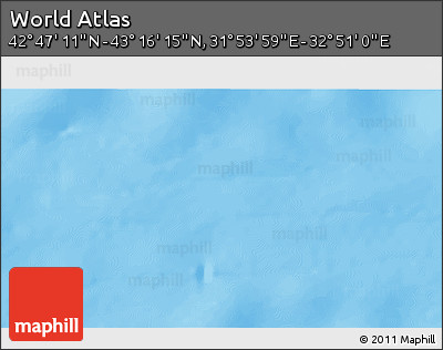 Physical 3D Map of the Area around 43° 1' 43" N, 32° 22' 30" E