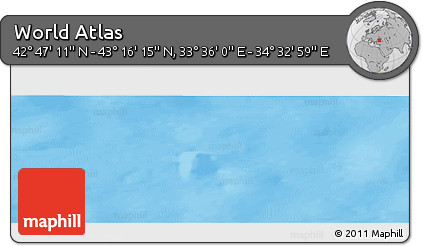 Physical Panoramic Map of the Area around 43° 1' 43" N, 34° 4' 30" E