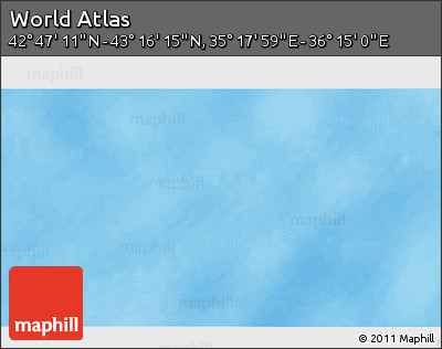 Physical 3D Map of the Area around 43° 1' 43" N, 35° 46' 29" E