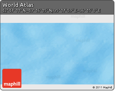 Physical 3D Map of the Area around 43° 1' 43" N, 35° 46' 29" E