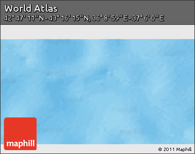 Physical 3D Map of the Area around 43° 1' 43" N, 36° 37' 30" E