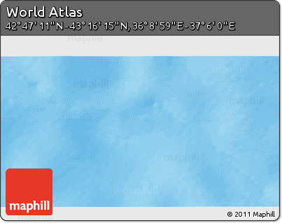 Shaded Relief 3D Map of the Area around 43° 1' 43" N, 36° 37' 30" E