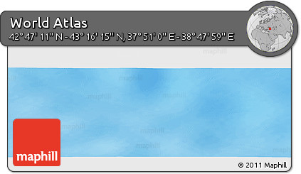 Physical Panoramic Map of the Area around 43° 1' 43" N, 38° 19' 30" E