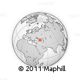 Outline Map of the Area around 43° 1' 43" N, 43° 25' 29" E, rectangular outline