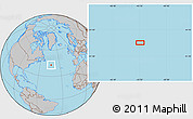 Gray Location Map of the area around 43° 1' 43" N, 43° 16' 29" W