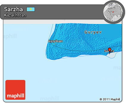 Political 3D Map of Sarzha