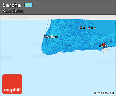 Political 3D Map of Sarzha