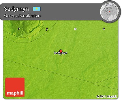 Physical Map of Sadyrnyn