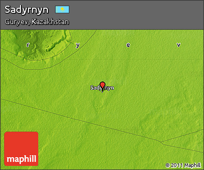 Physical Map of Sadyrnyn