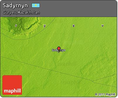 Physical Map of Sadyrnyn