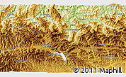 Physical 3D Map of Puente de Alba