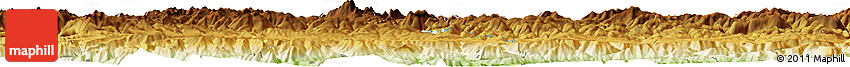 Physical Horizon Map of the Area around 43° 1' 43" N, 5° 52' 30" W