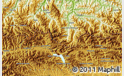 Physical Map of Puente de Alba