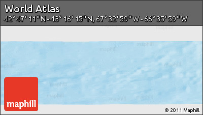 Physical Panoramic Map of the Area around 43° 1' 43" N, 67° 4' 29" W