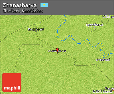 Physical 3D Map of Zhanasharva