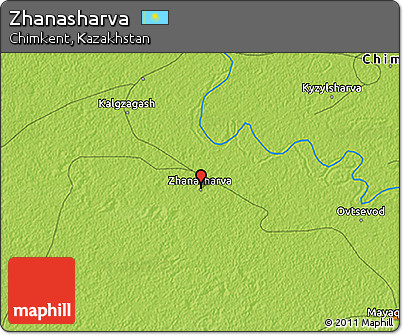 Physical 3D Map of Zhanasharva