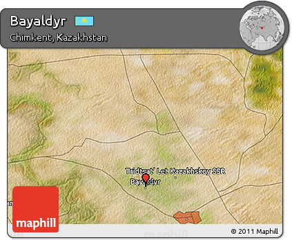 Satellite 3D Map of Bayaldyr