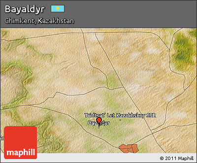 Satellite 3D Map of Bayaldyr