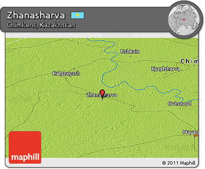Physical Panoramic Map of Zhanasharva