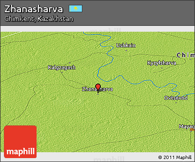 Physical Panoramic Map of Zhanasharva