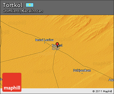 Political 3D Map of Törtköl