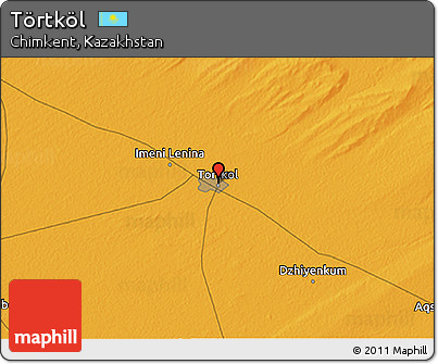 Political 3D Map of Törtköl