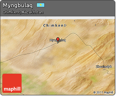 Satellite 3D Map of Myngbulaq