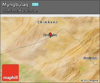 Satellite 3D Map of Myngbulaq