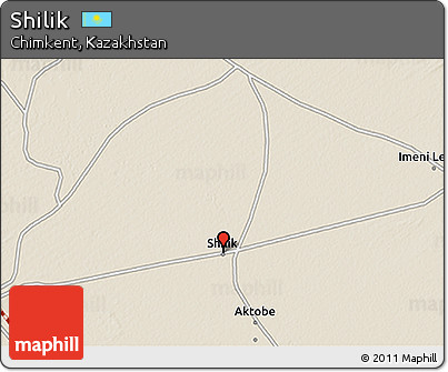 Shaded Relief 3D Map of Shilik